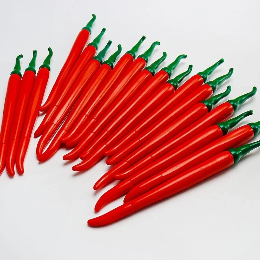 Hot Pepper Black Ballpoint Pens Set